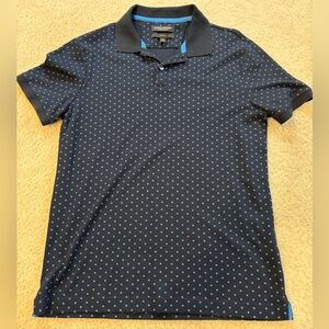 Banana Republic Men’s Dark Blue Polo with Light Blue, medium slim
